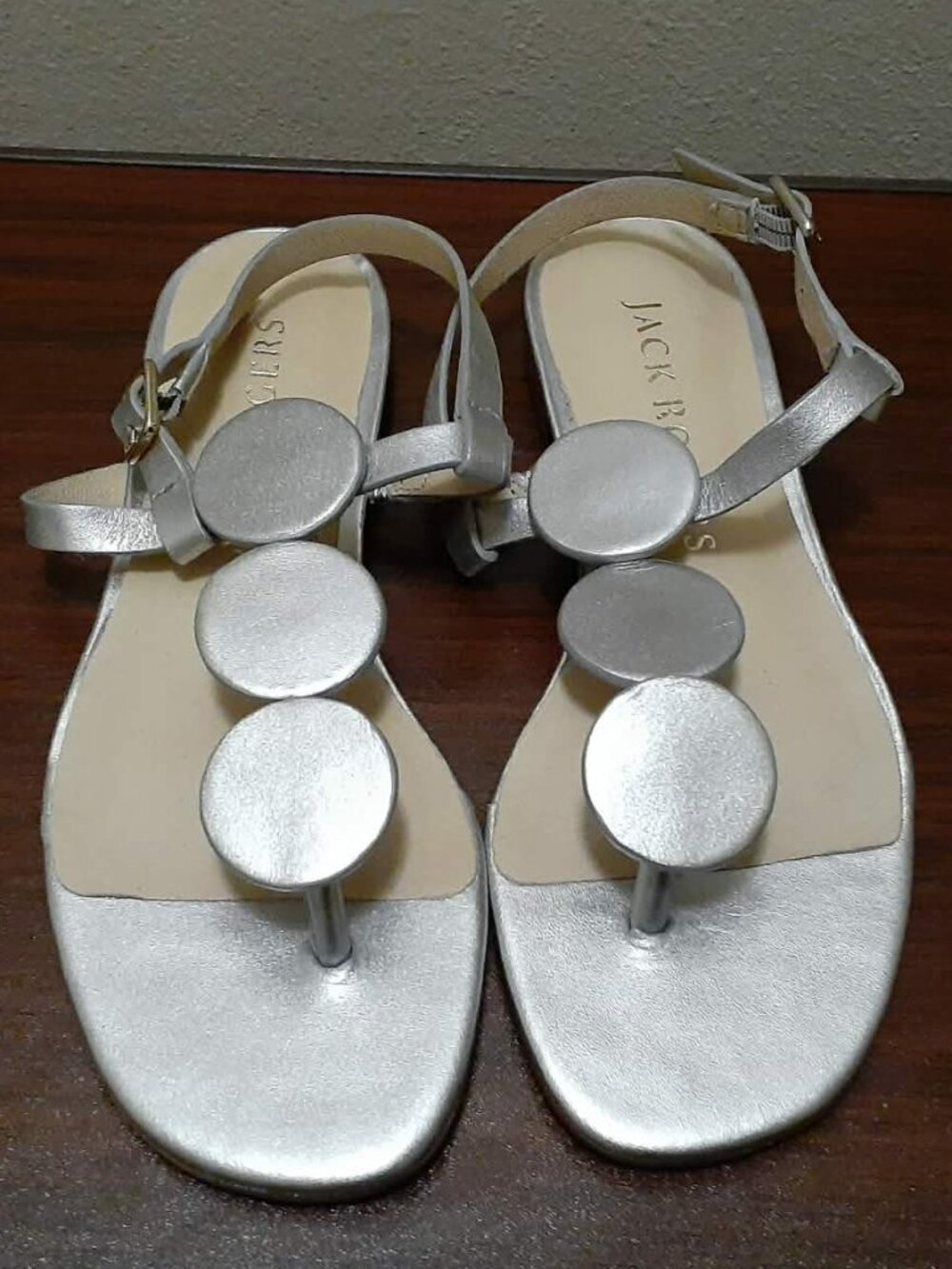 JACK ROGERS Worth Sandal In Silver - Picture 3 of 9